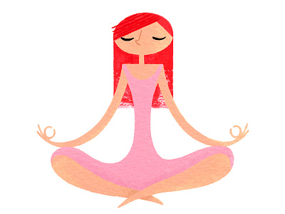 Yoga exercise meditation redhead yoga