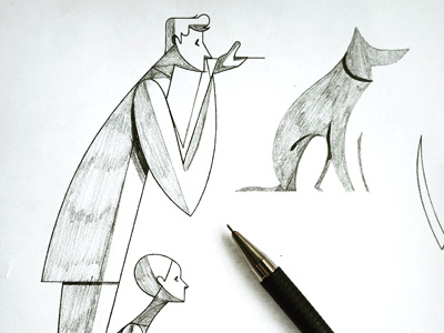 From the Drawing Board dog pencil photographer shading sketch