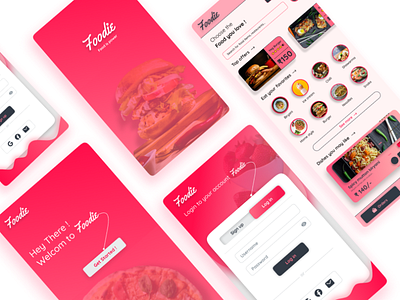 Food App Design 3d animation app app design app interface branding design food food delivery app graphic design illustration logo typography ui ux vector web design