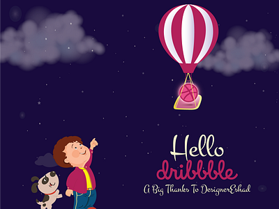 Hello Dribble animation branding design icon illustration logo vector