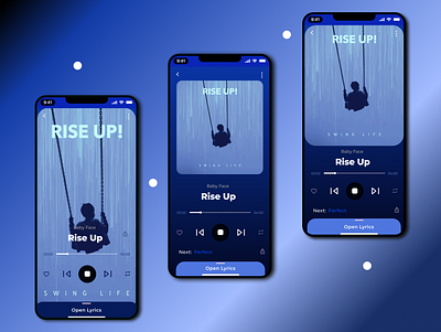 Music Player UI app branding design typography ux