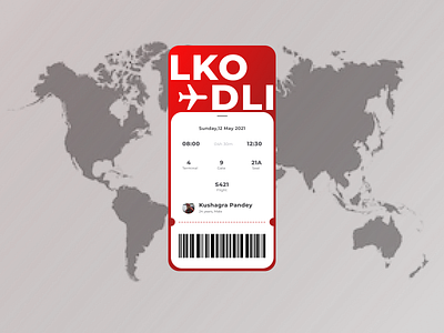 Boarding pass Dailyui#024