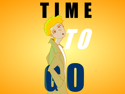 time to go graphic design illustration vector