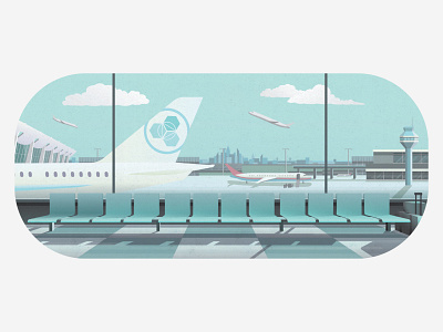 Airport airport design flight illustration plane travel