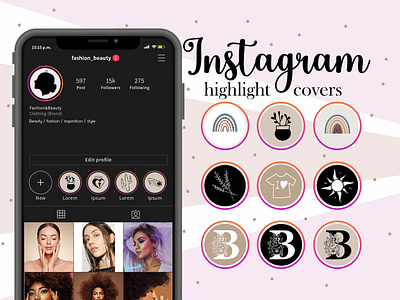 Instagram highlight covers Design instagram instagram highlight covers logo design social media design