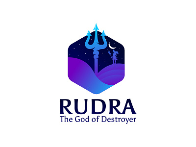 Rudra logo design dark design god logo rudra shape shiva
