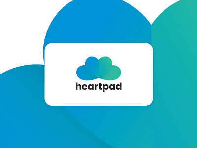 heartpad logo heart logo pad