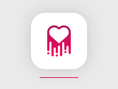 App icon app heart icon logo shape