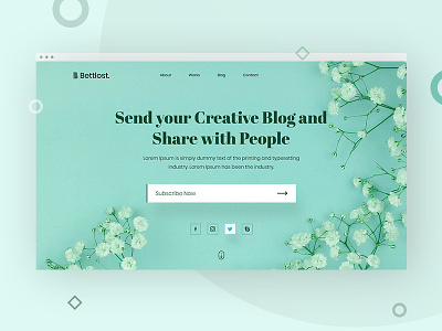 Bot Blog blog design page web