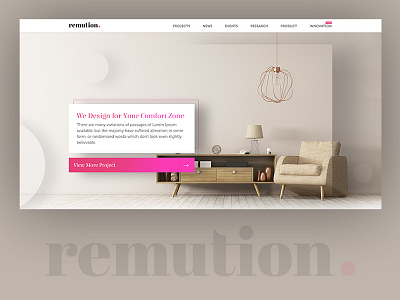 Ramutions Home page design homepage layout web