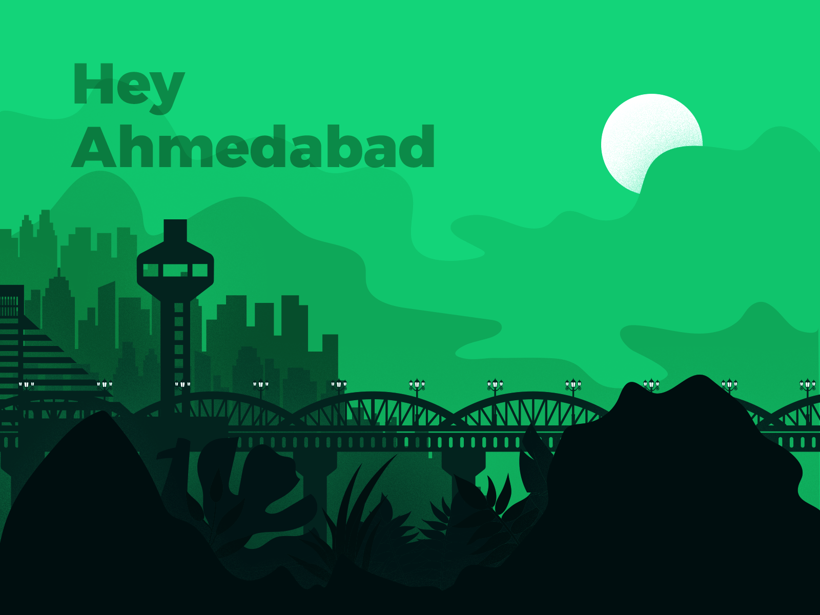 Ahmedabad illustration ahmedabad design dribbble illustration meet up shape