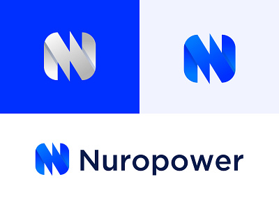Nuropower design icon logo mon monogram power typography