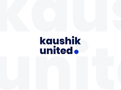 kaushikunited new logo animation branding business design dribbble flat icon illustration logo minimal monogram type typography ui ux