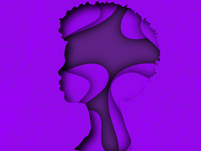 Female profile design graphic design illustration