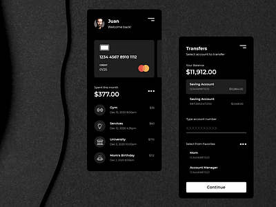 Bank app concept