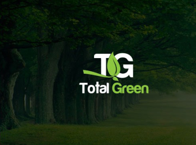 Total Green 3d branding graphic design logo