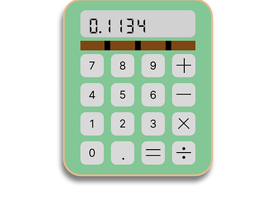 UI Challenge Day 3 Simple calculator app for iPad