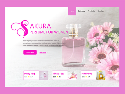 Perfume Banner Design branding design graphic design ui