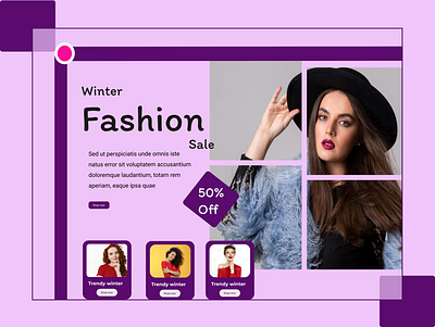 Winter Fashion branding design graphic design illustration typography ui ux