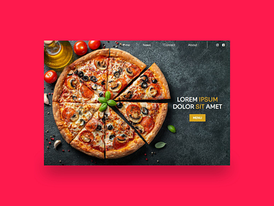 Restaurant themed website design