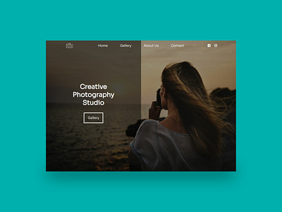 Photography studio website design