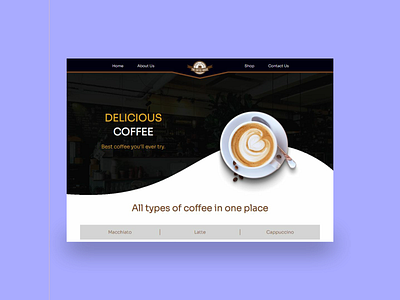 Coffee Shop website design design ui ux webdesign webdesigner webdeveloper website