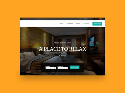 Hotel website design design ui ux webdesign webdesigner website