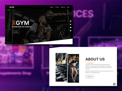 XGYM Website Design branding design graphic design logo ui ux webdesign webdesigner website
