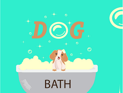 GROOMING CENTER adobe illustrator bath design dog graphic design grooming illustration vector