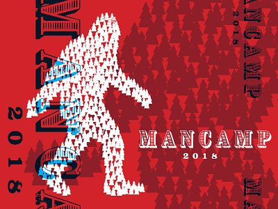 Man Camp 2018 event branding man camp sasquatch