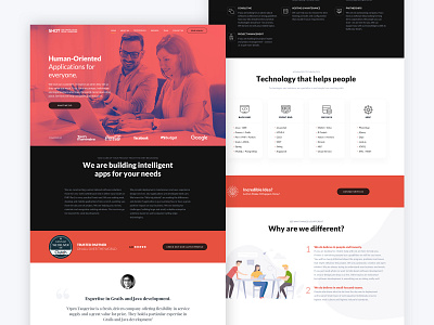 1600x1200 SHOT work design landing page design logo sketch software house ui design ux design web