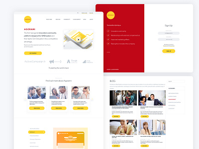 Agorami UI Design design landing page design mock up sketch typography ui ux ux design web