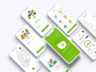 Mobile Health Game App app design game logo sketch ui ux ux design