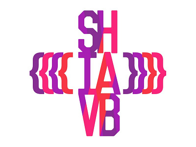 {Shahab Siavash} colorful font glyphs lettering letters logo shahabsiavash sign signature type typography