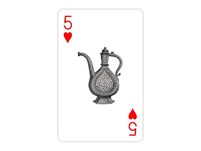 5 of Hearts Card