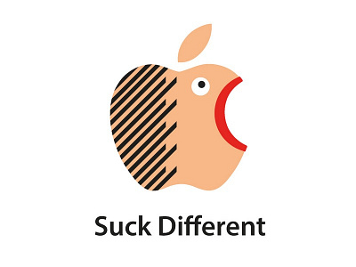 Suck Different! apple design ios ipad iphone logo mac slogan suck tagline اپل طراحی لوگو