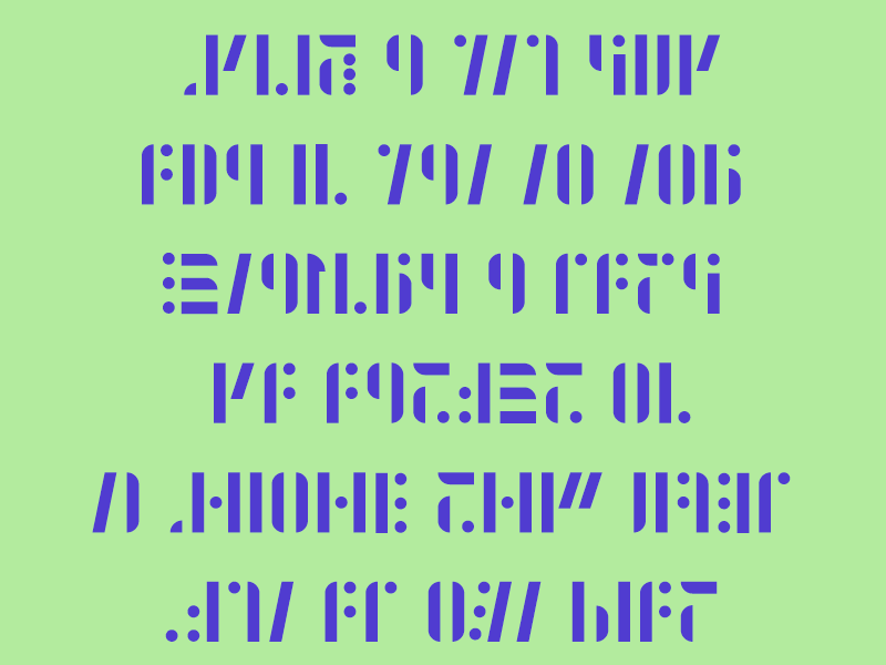 A Modular Persian font!