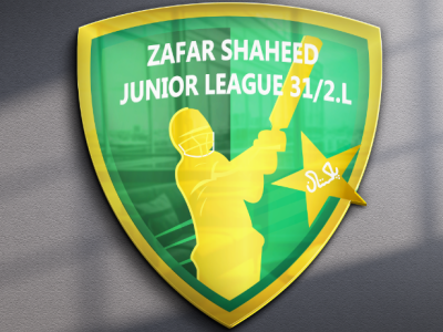 ZAFAR SHAHEED JUNIOR LEAGUE Logo with 3D logo mock-up effect branding graphic design logo logodesign logomockup