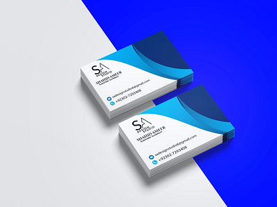 SA DESIGN STUDIO with Vanishing business card mock-up branding branding mockup business card business card mockup graphic design