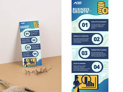 ADS BUSINESS GROWTH Info-graphics With tilt wall mock-up design graphic design illustration infographics infographicsdesign infographicsmockup vector