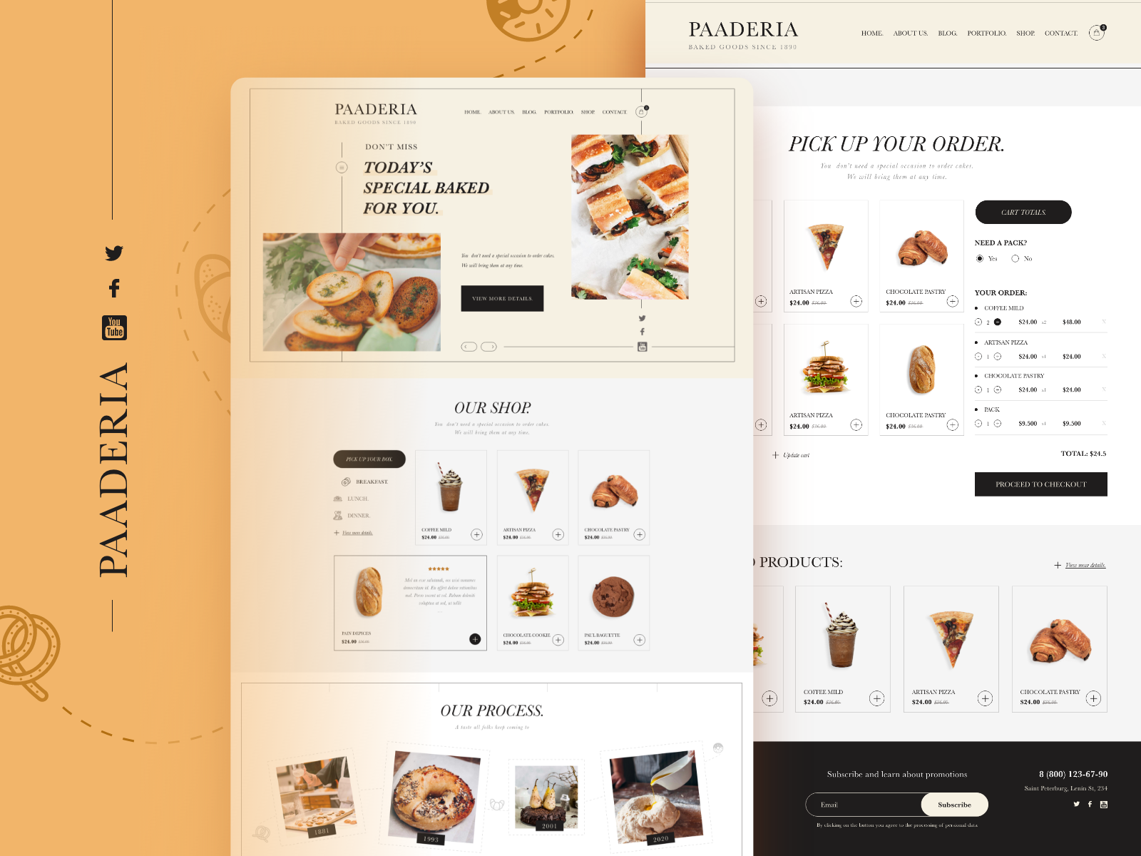 Online Cake Shop Template Demo By Chris Pahm On Dribbble