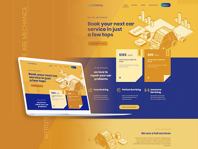 Mechance Template - Car Service - Mockup