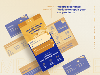 Mechanse Mobile Version apps branding branding design car template clean dashboard design idea landingpage mobile version templates ui ux design website design