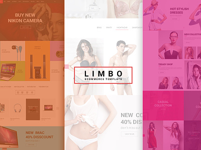 Limbo eCommerce PSD Template blog bootstrap clothing ecommerce ecommerce psd electronic fashion psd limbo psd template retail watches psd