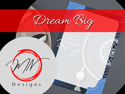 dream big A5 note printable background design graphic design illustration printable printable note typography