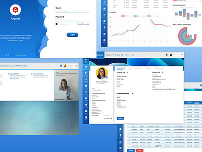 Employee Dashboard User Interface Design Concept admin dashboard concept dashboard design figma graphic design ui design ui inspiration uiux design ux design