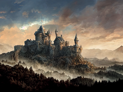 Wold castle beautiful landscape castle design desktop background insane detail intricate medieval