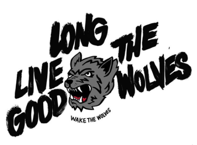 Long live the good wolves brand identity design handlettering healthy living hella healthy illustration lettering procreate tshirt design wakethewolves