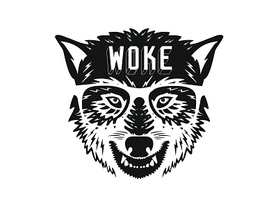 Woke Wolf brand identity hella healthy i stay woke illustration logos stay woke tshirt wake the wolves wolf wolves