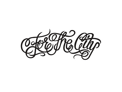 For the city handlettering ipadpro lettering logotype procreate